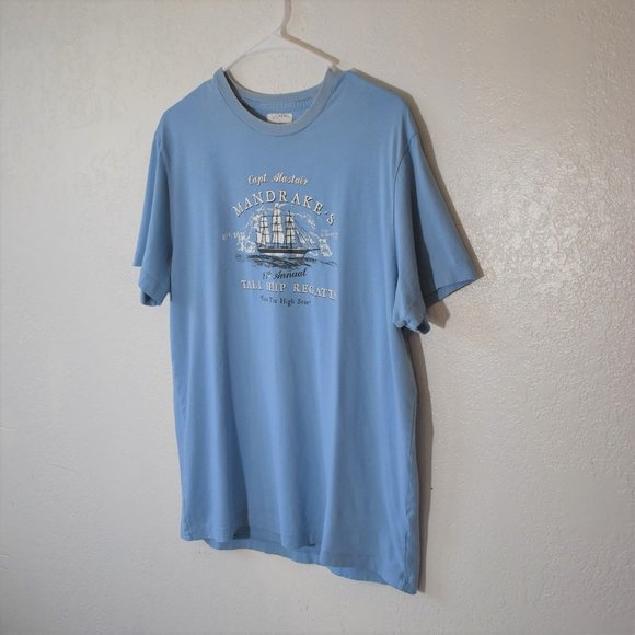 J Crew Vintage Graphics Mens Sz M Capt. Alastair Mandrake's T-Shirt 100% Cotton - Picture 2 of 11